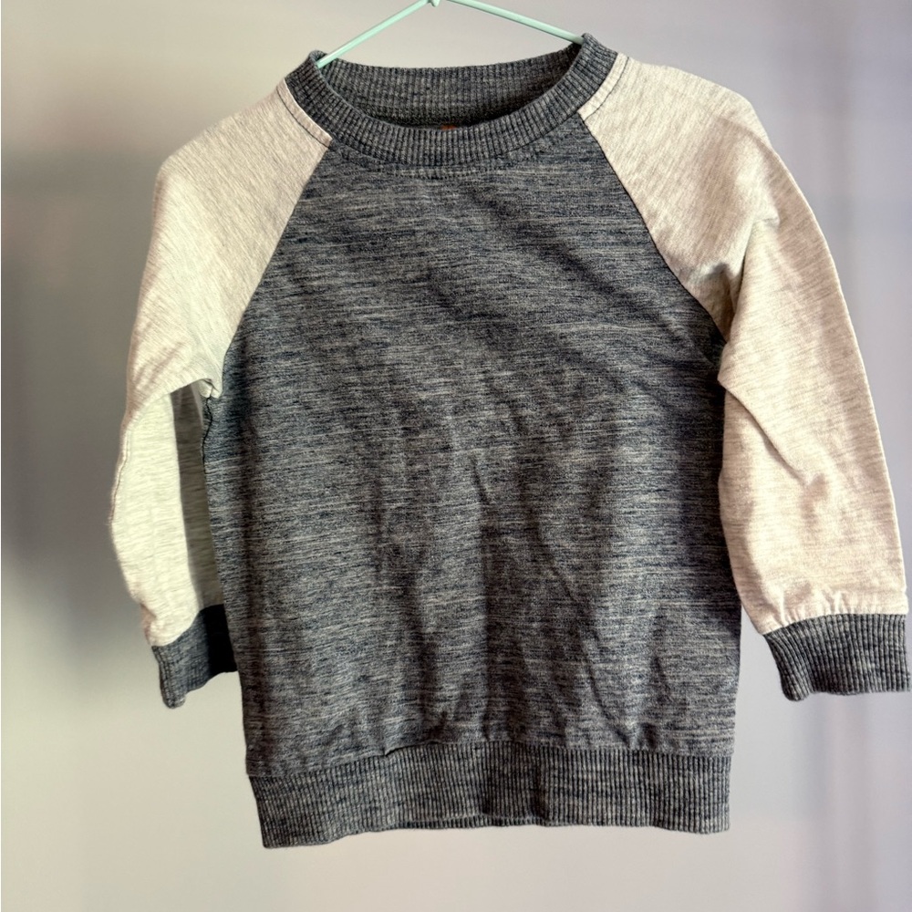 Gray and White Cozy Sweatshirt